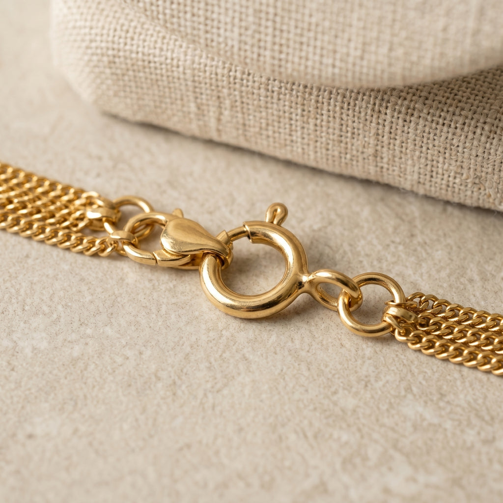 Cascade Layered Necklace · detail