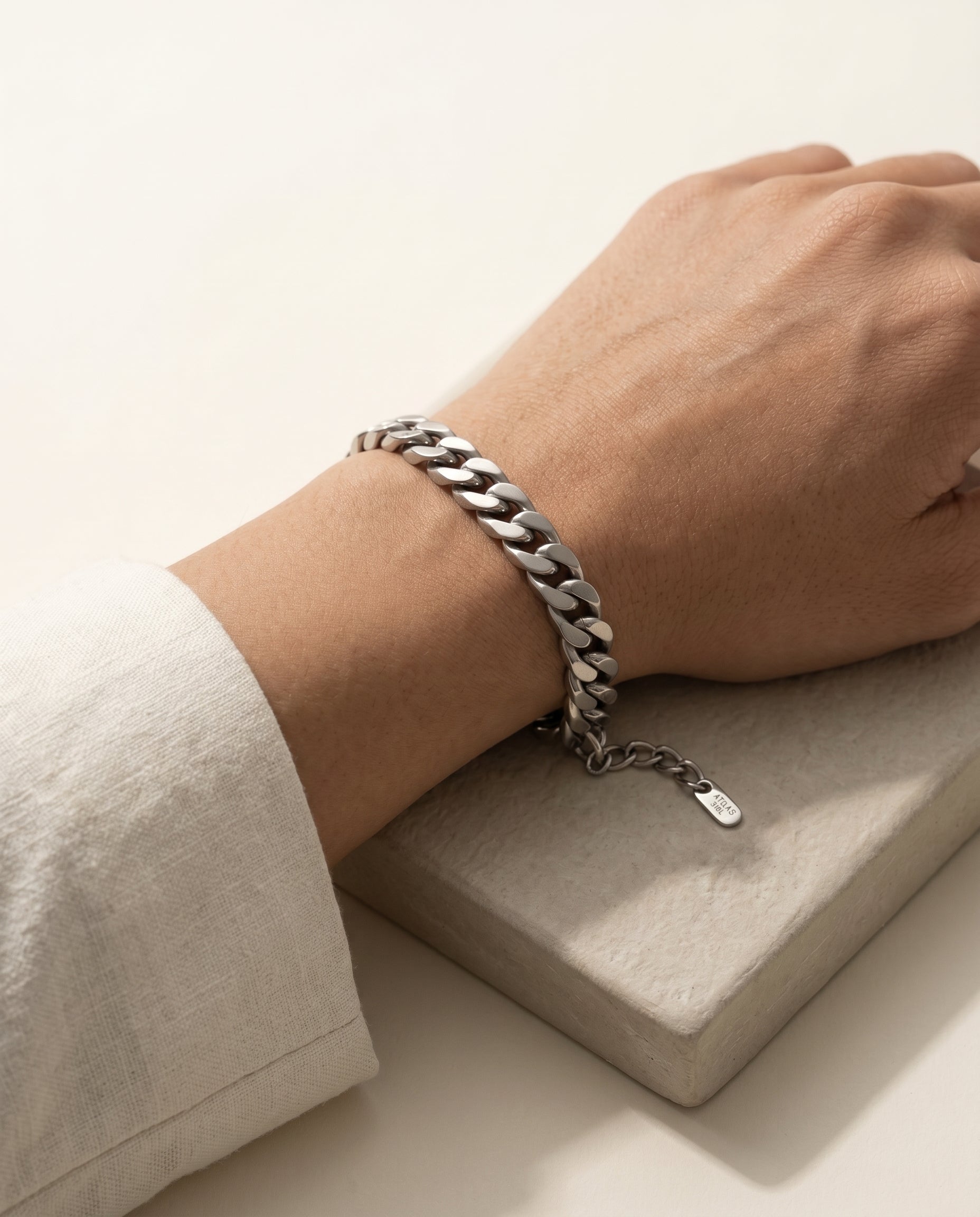 Atlas Curb Bracelet · on-model