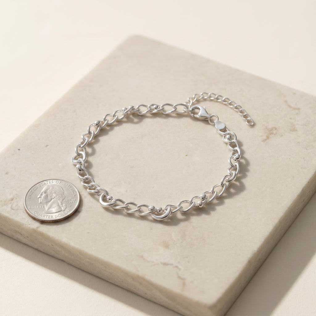 Lune Chain Bracelet · scale