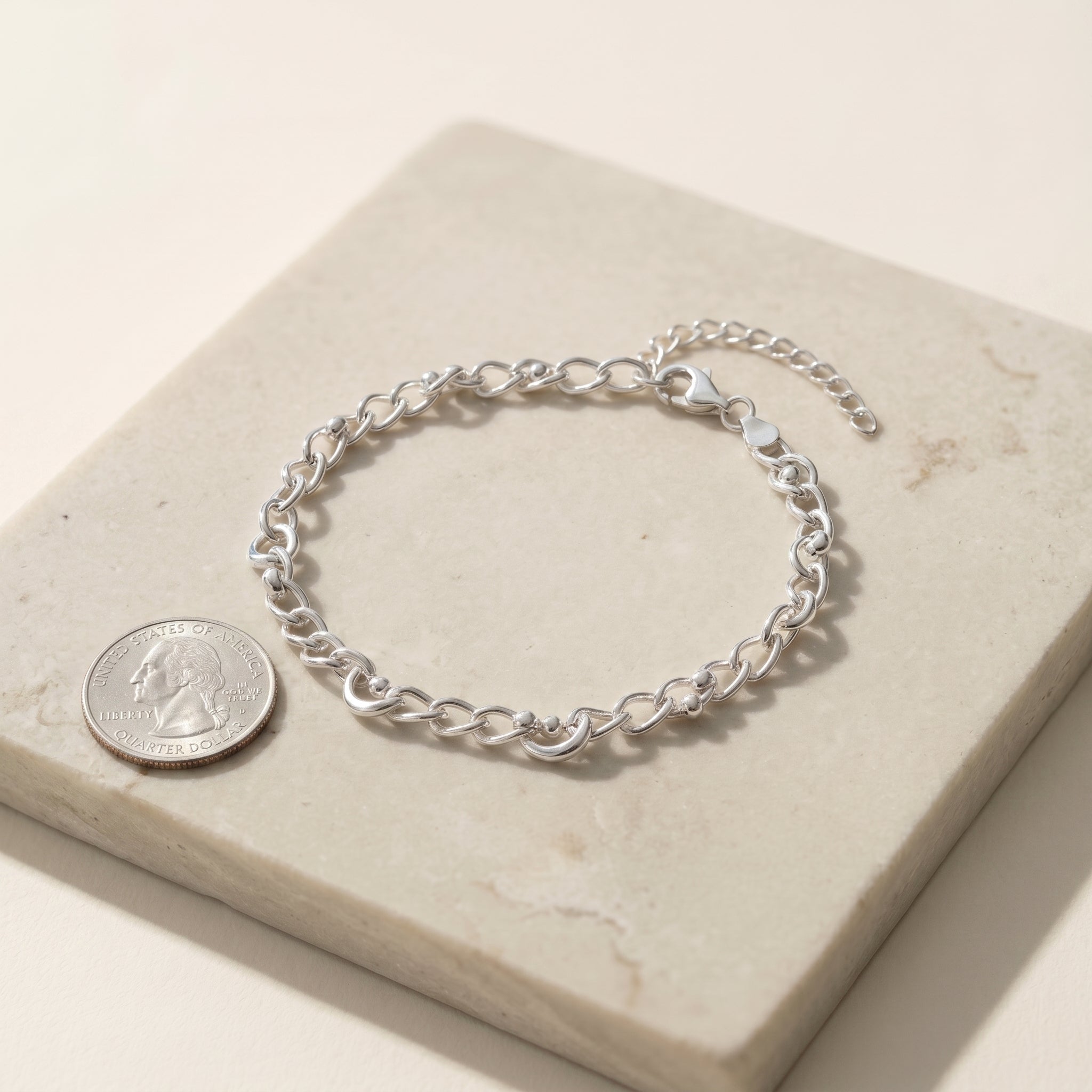 Lune Chain Bracelet · scale