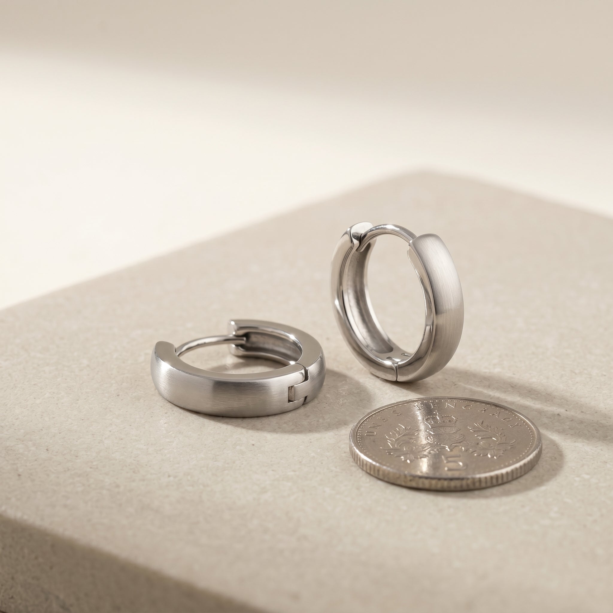 Halo Huggie Hoops (pair) · scale